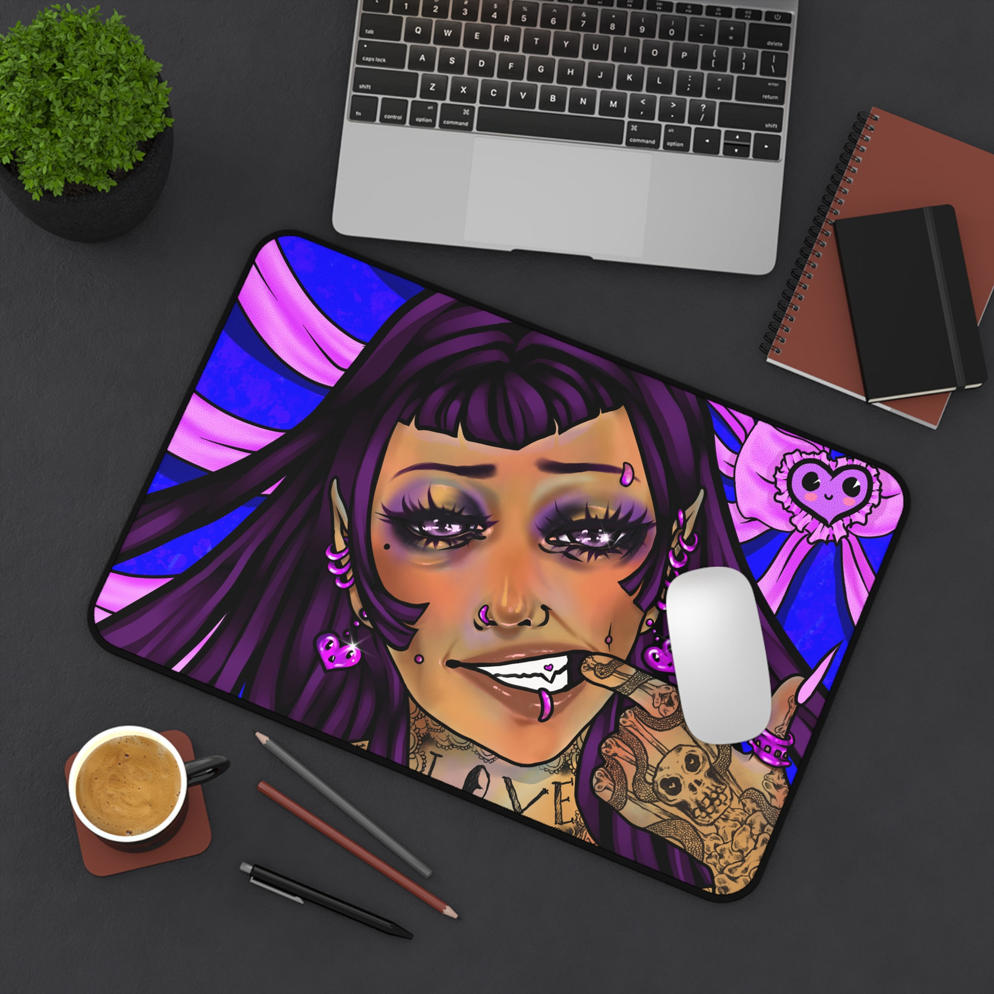Bare Your Fangs Desk Mat