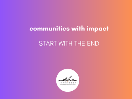 Start with the end