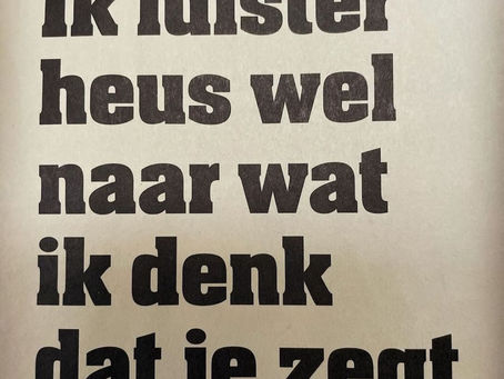 De sneeuw plakte zelfs