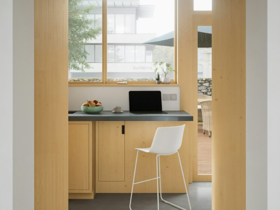 Image (Timber plywood nook with window — first floor study)