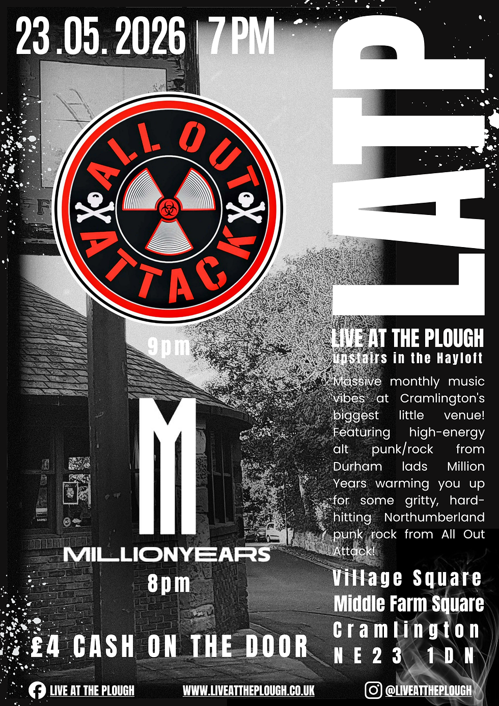 LATP presents All Out Attack + Million Years