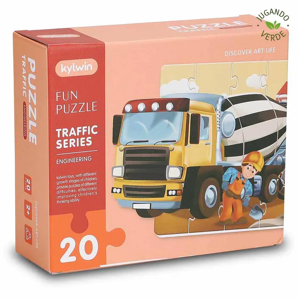 Miniatura: Rompecabezas Vehículos De Construcción