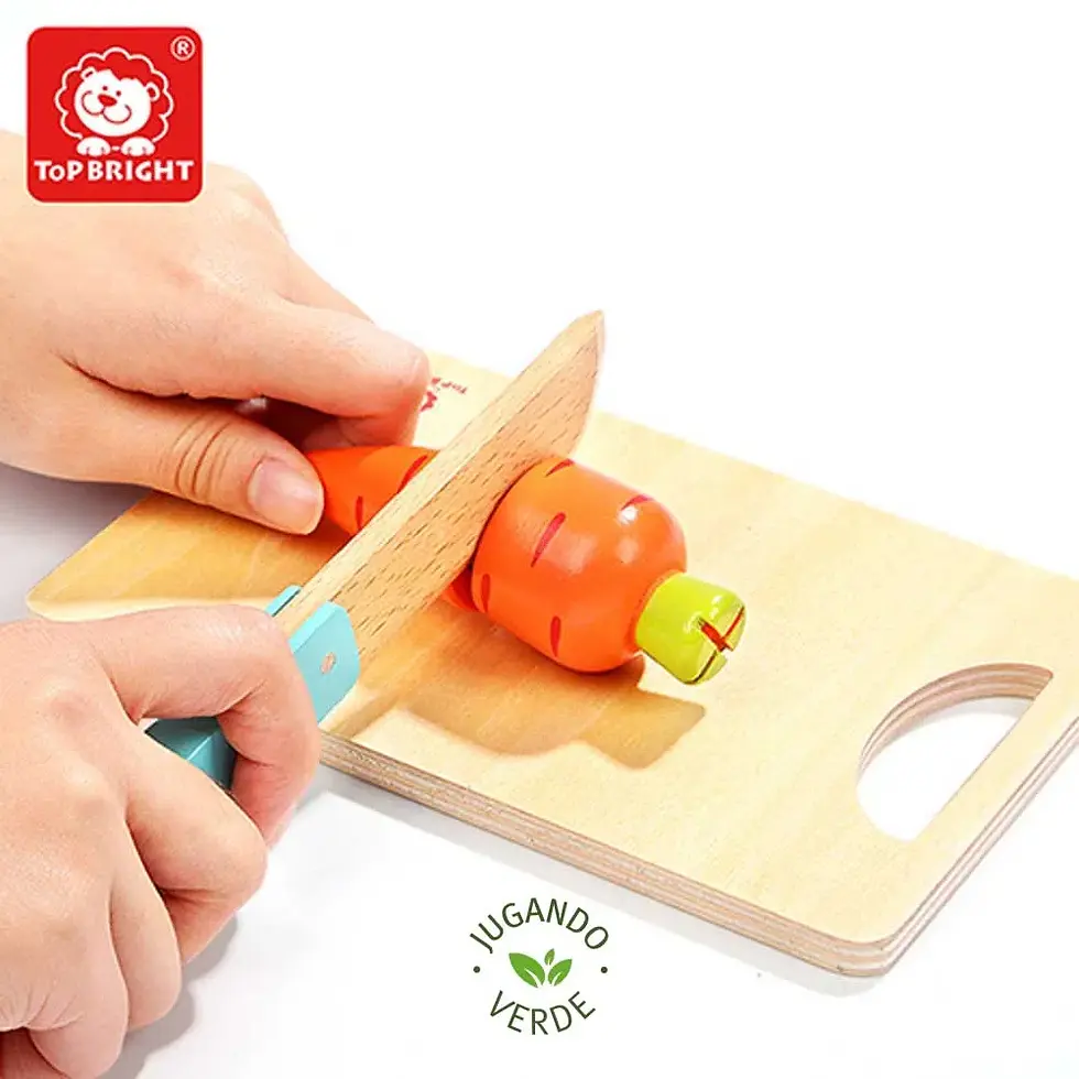 Miniatura: Alimentos De Madera Para Cortar Con Velcro