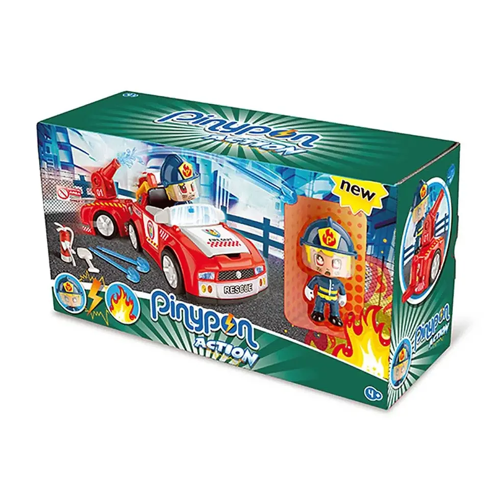 Miniatura: Pinypon Action Auto de bomberos figura y accs