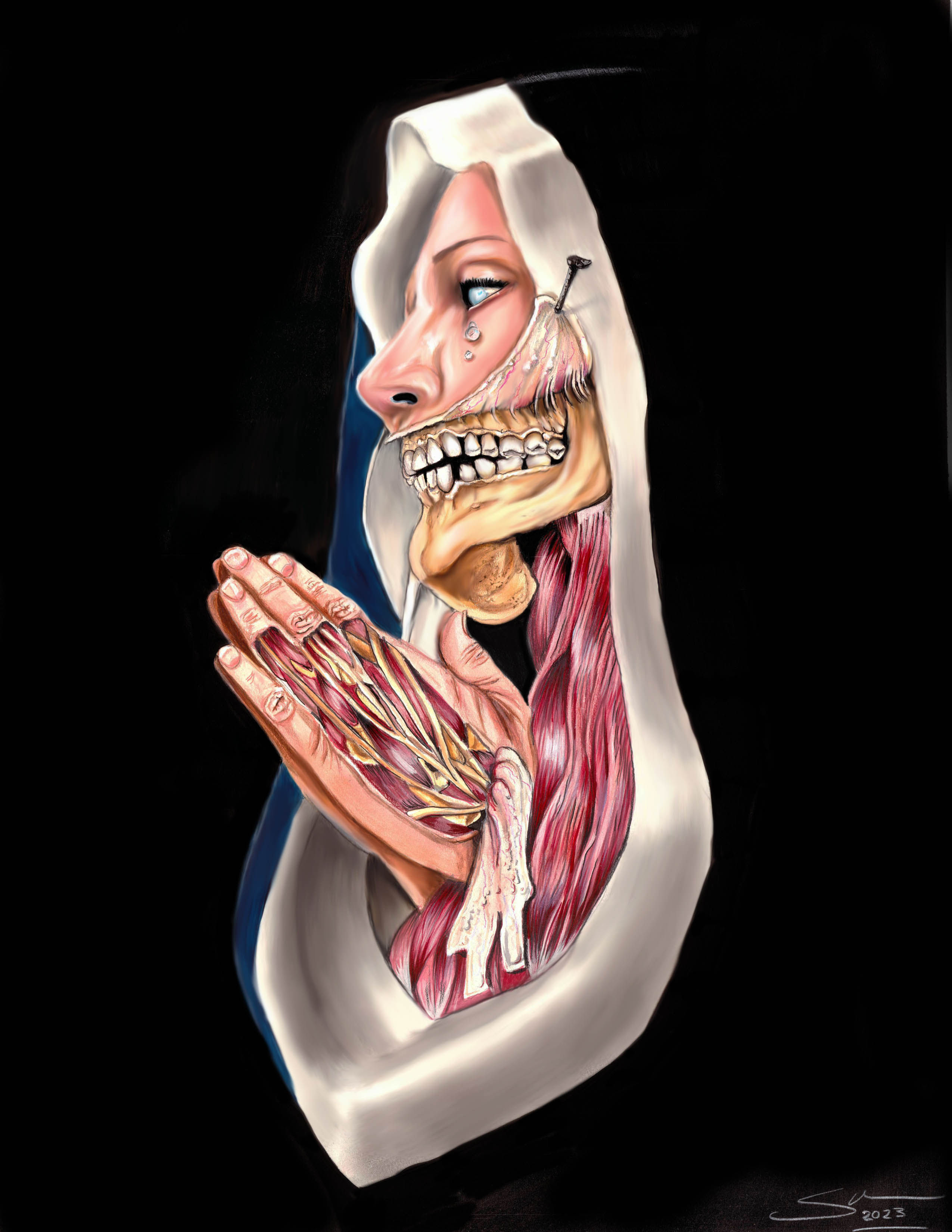 The Fleshied Madonna Print