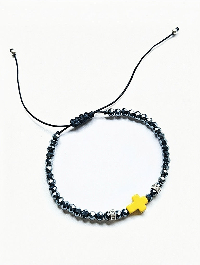 Faith & Grace Cross - Yellow