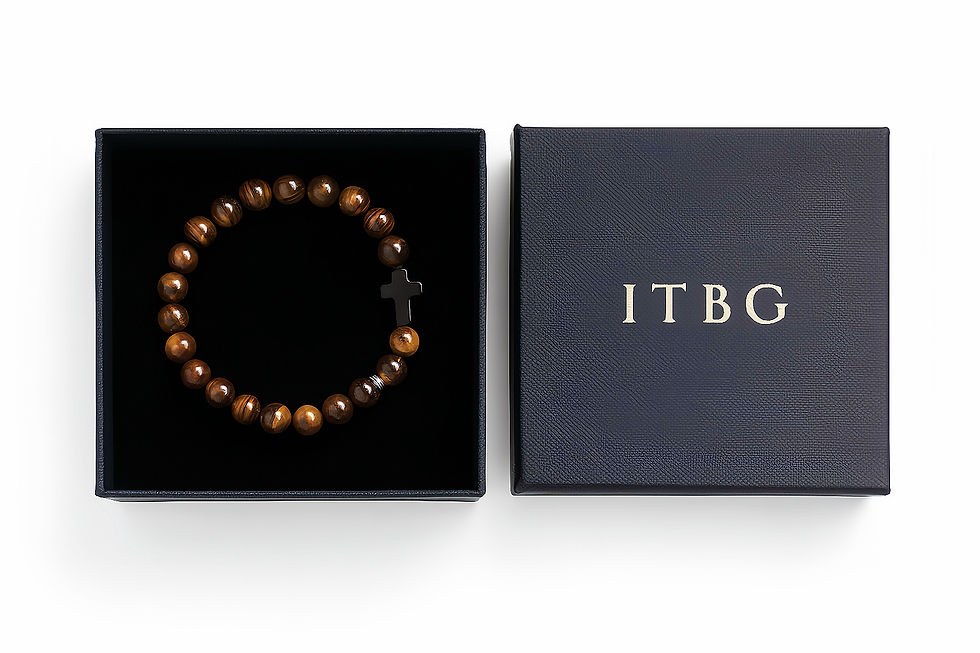 Faith & Grace Earthstone Bracelet by ITBG presented in premium gift box