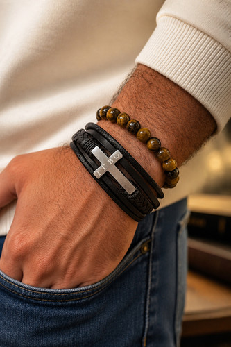 The Cross – Christian Leather Bracelet NZ | ITBG
