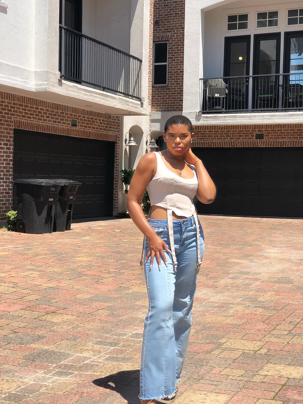 House of CB corset and jeans