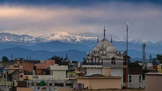 view of Himalayas in India 2020