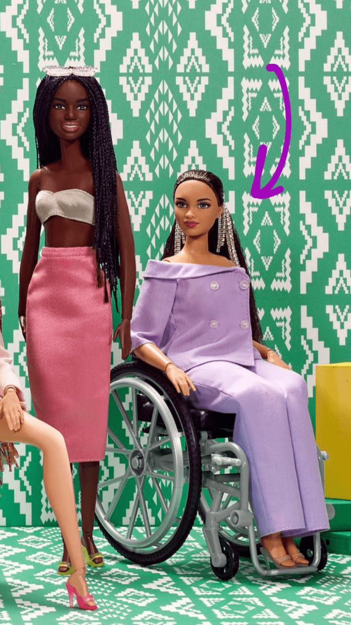 crystal ponytail Shiona Turini wheelchair Barbie