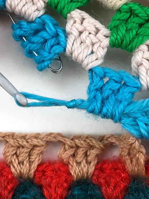 How to repair a crochet blanket // tutorial