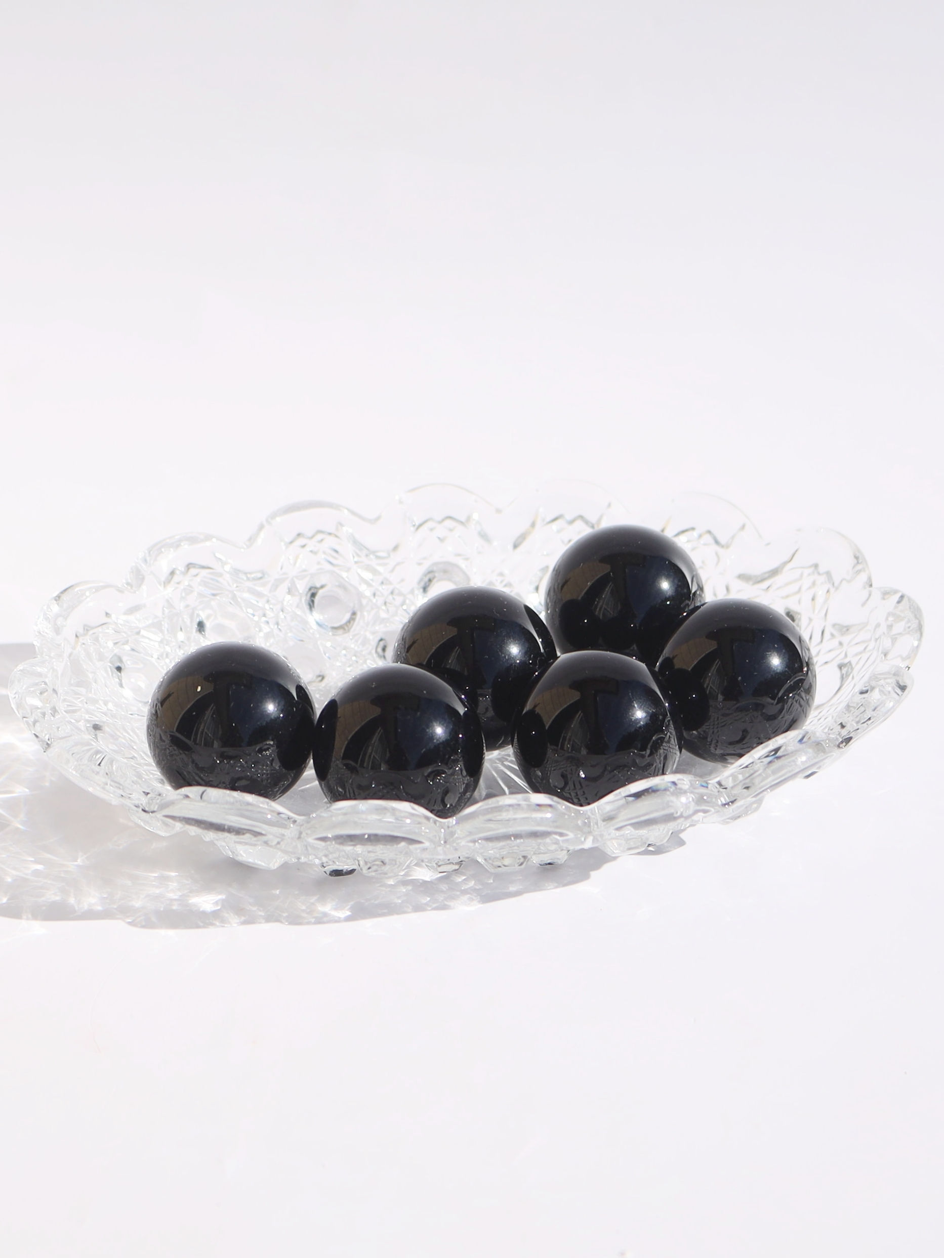 Black Obsidian Spheres
