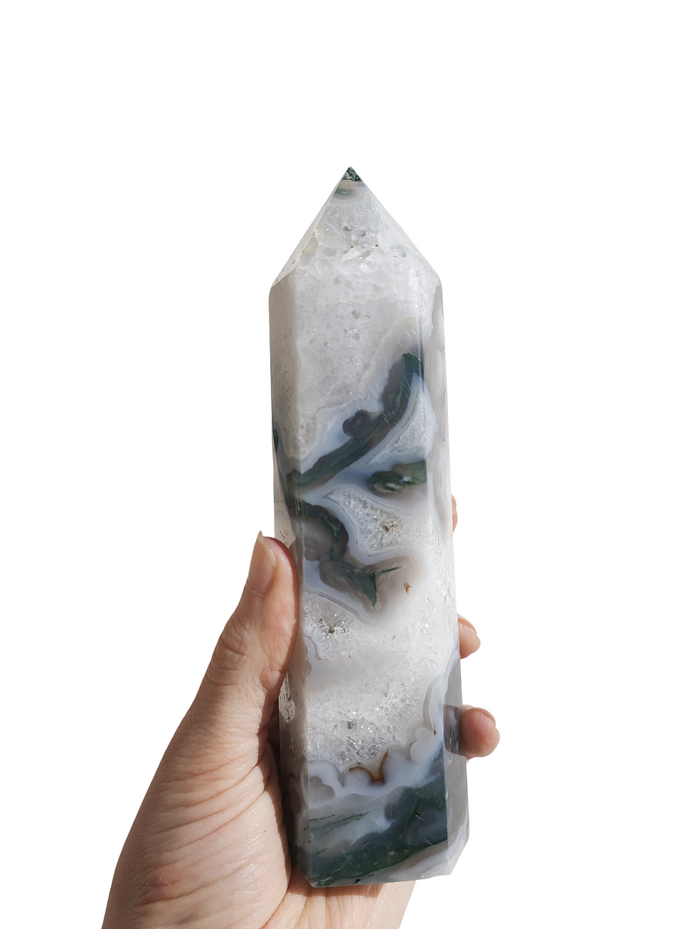Thumbnail: Moss Agate Tower 