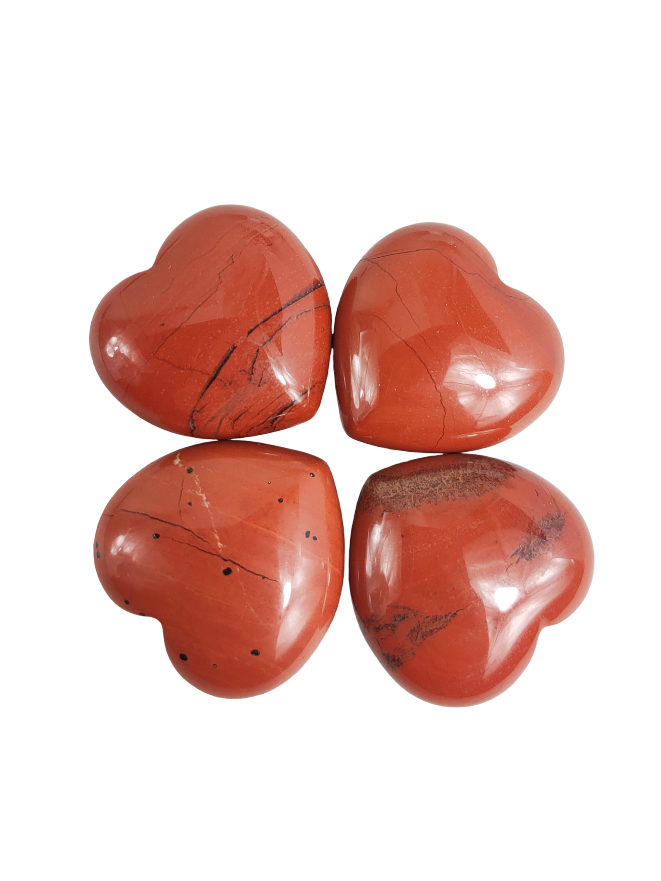 Red Jasper Hearts 