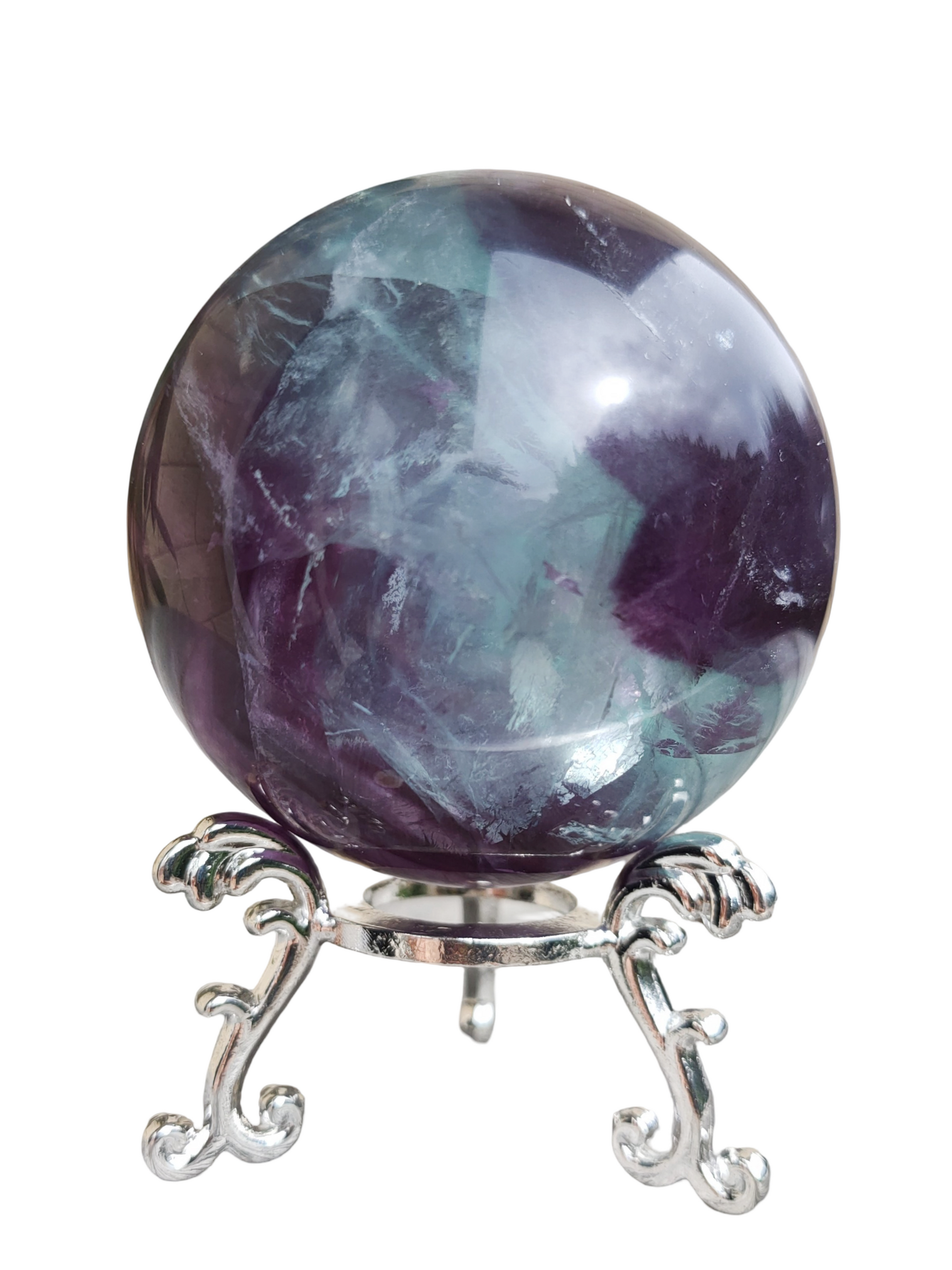 Rainbow Fluorite Sphere
