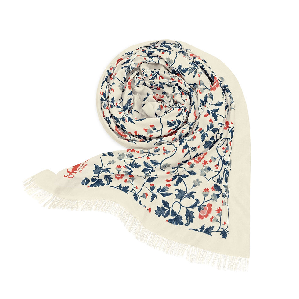 Thumbnail: Elegant cream scarf for women