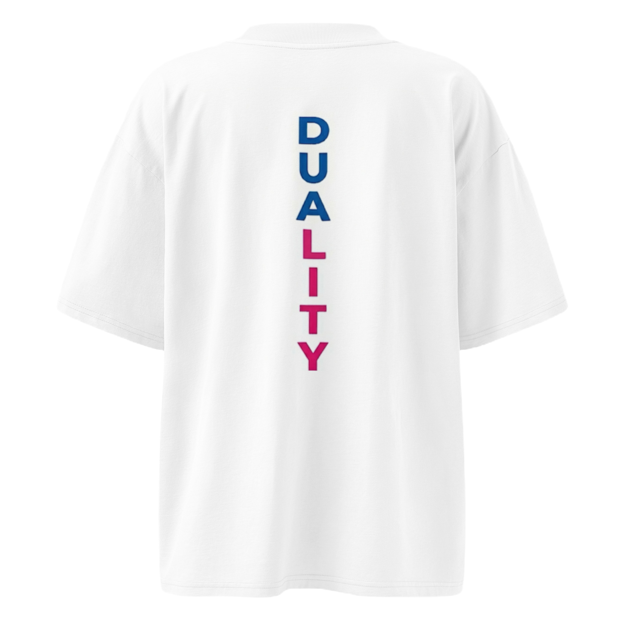 Duality love tee (WHITE)(UNISEX)(over sized fit)