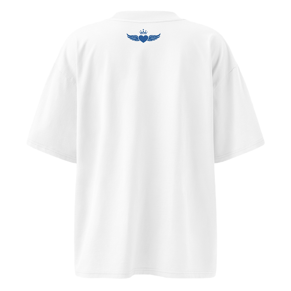 Thumbnail: love one another tee (front HEART)(white)(MASCULINE)(over sized fit)
