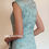 Thumbnail: Lace Qipao in aqua (蕾絲夾緞面裡旗袍)