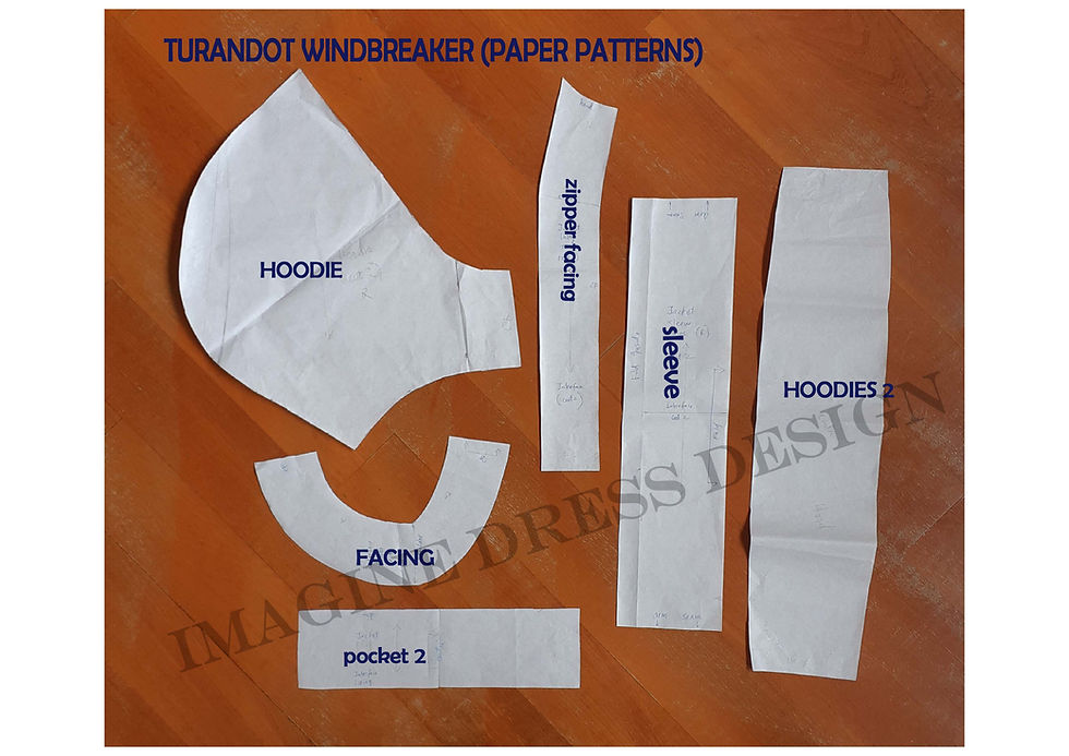 Thumbnail: Turandot Windbreaker Sewing Pattern (風衣紙樣）