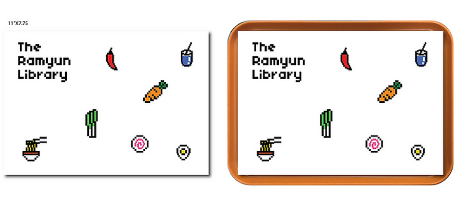 The ramyun library - place mat