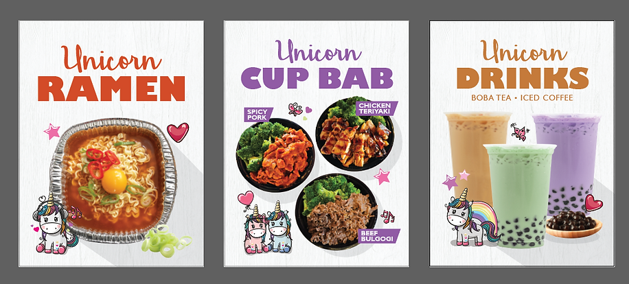 unicorn donuts - poster