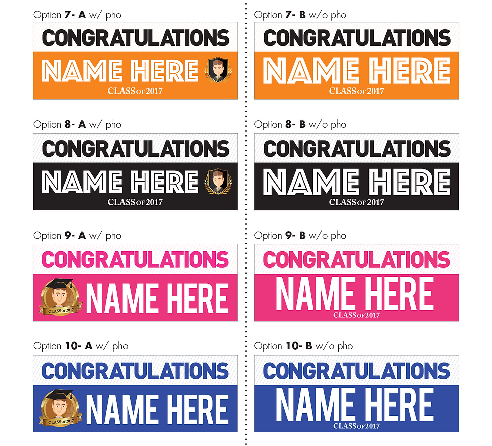 Thumbnail: Custom Graduation Banner