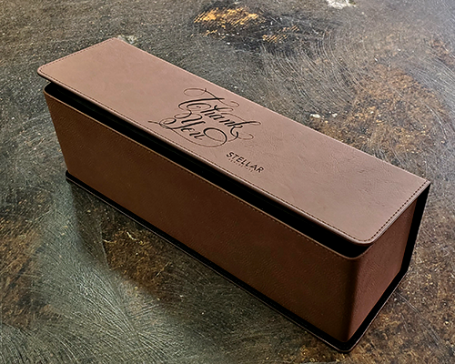 Thumbnail: Laserable Leather Wine Box