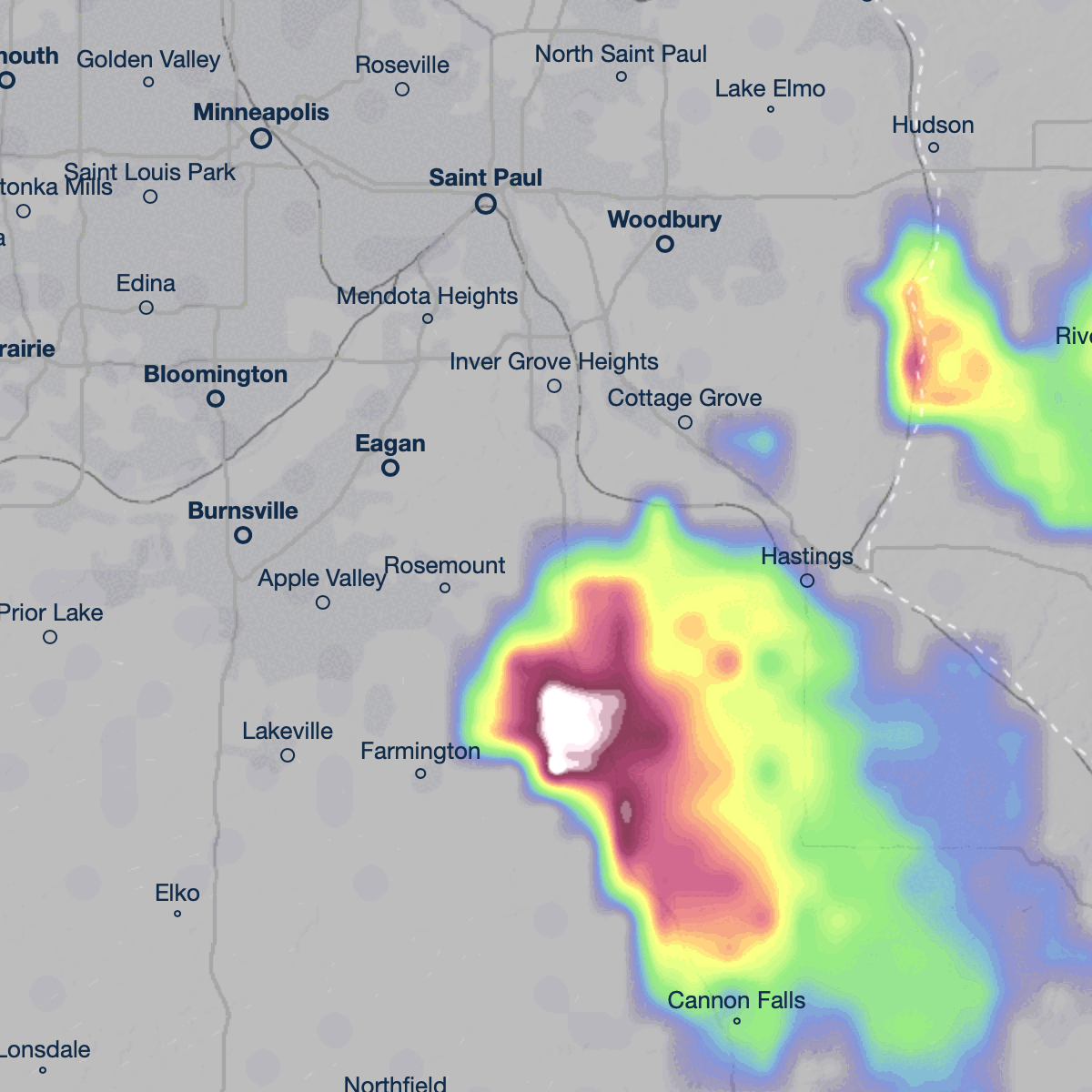 Radar playback of the July 24th storm