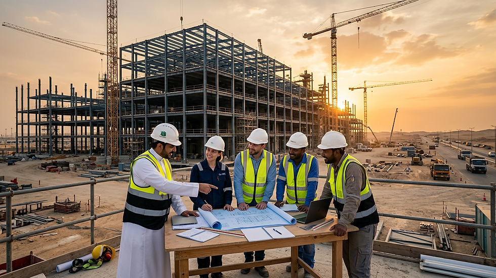 construction workforce wellbeing Saudi Arabia