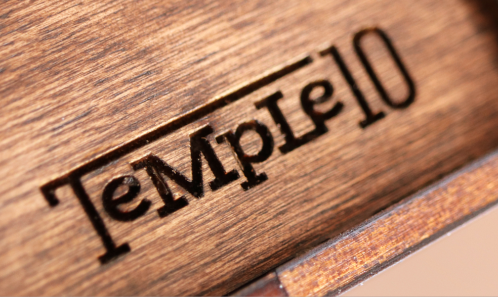 Temple10 horizontal logo