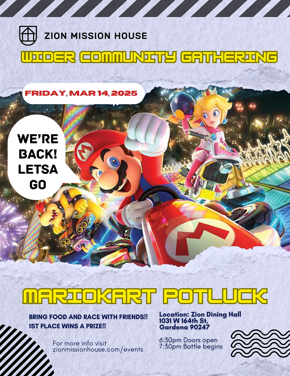 Mario Kart Potluck | Wider Community Gathering