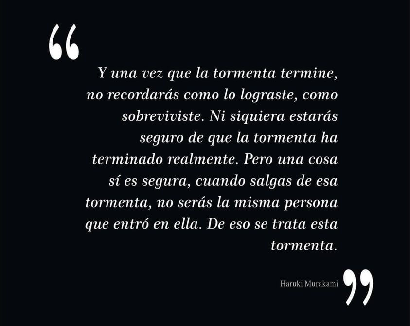 Les comparto esta frase que me mandaron antes de dormir