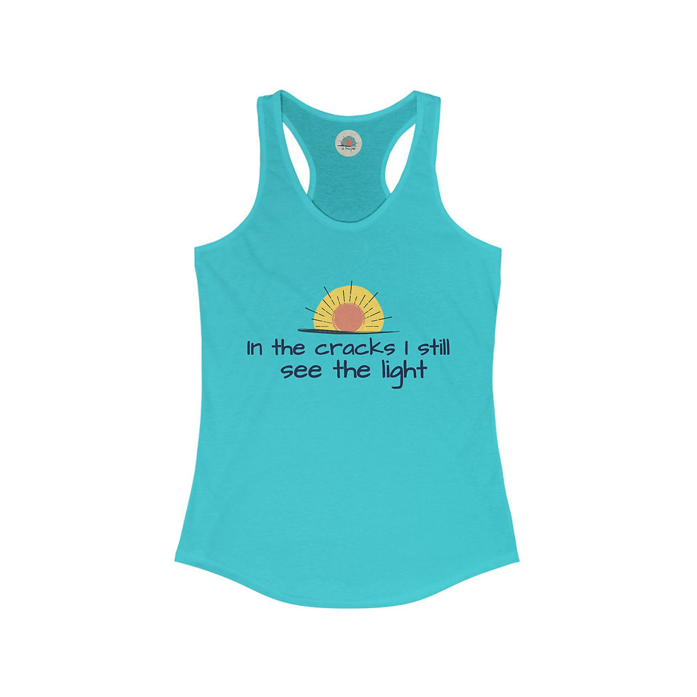 Thumbnail: In The Cracks I Still See The Light Racerback Tank
