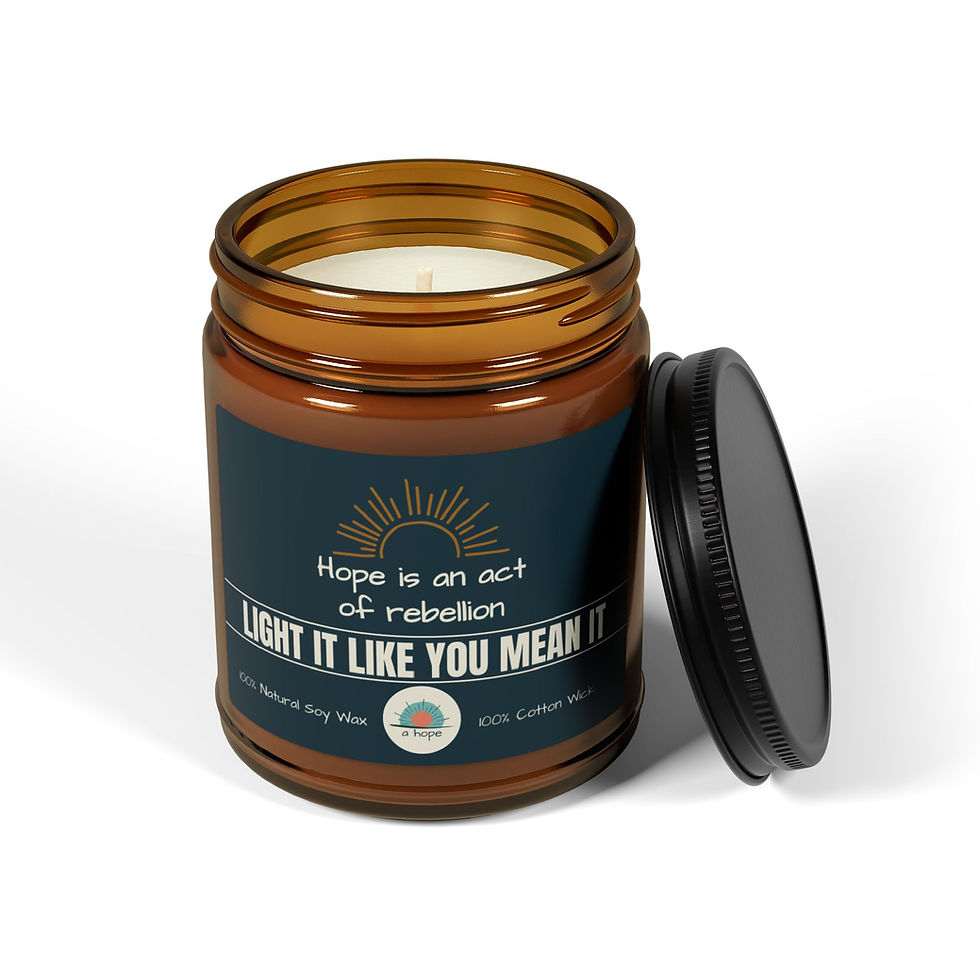 Thumbnail:  Hope is an Act of Rebellion  Candle