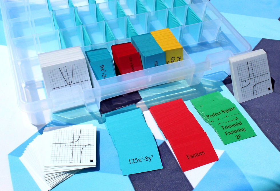 Thumbnail: Matching Factoring & Graphing Cards