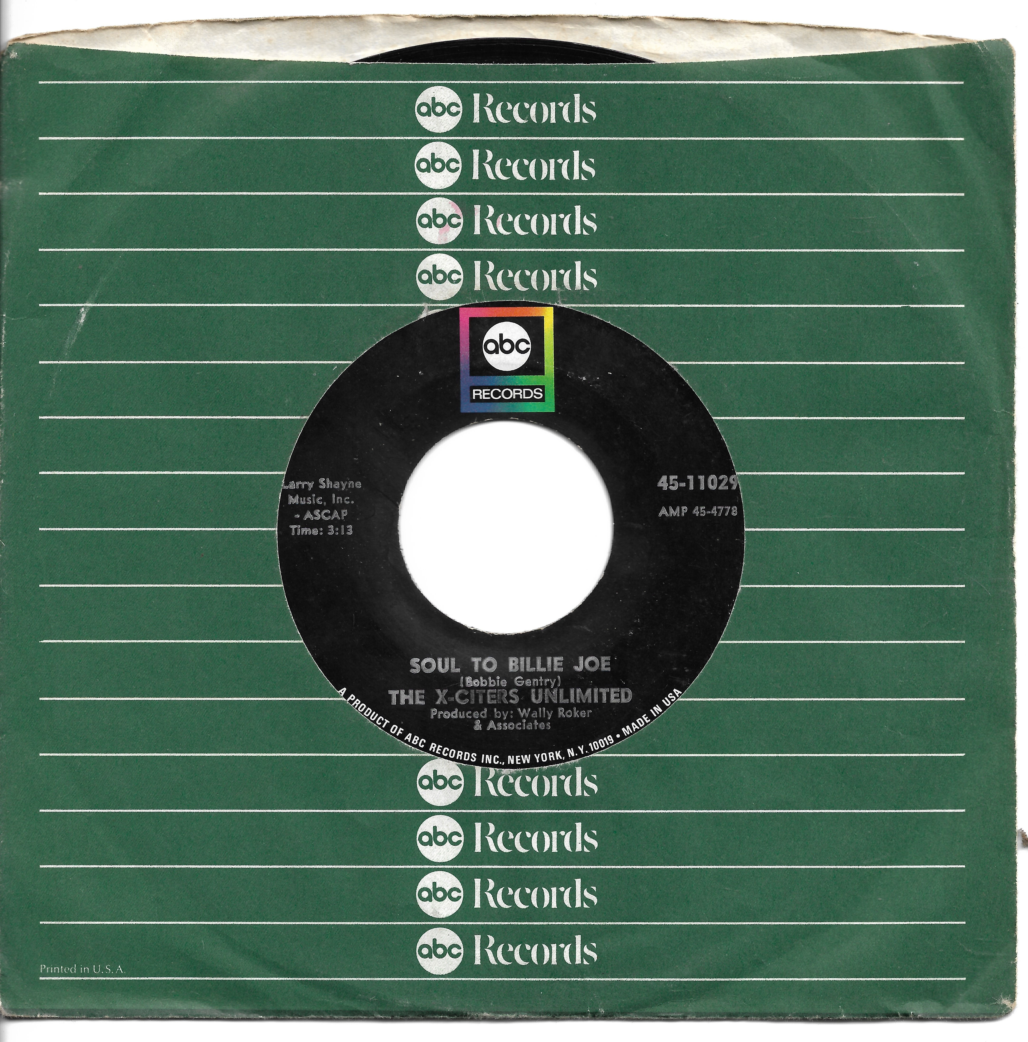 The X-Citers Unlimited – Soul To Billie Joe / Hang On Sloopy