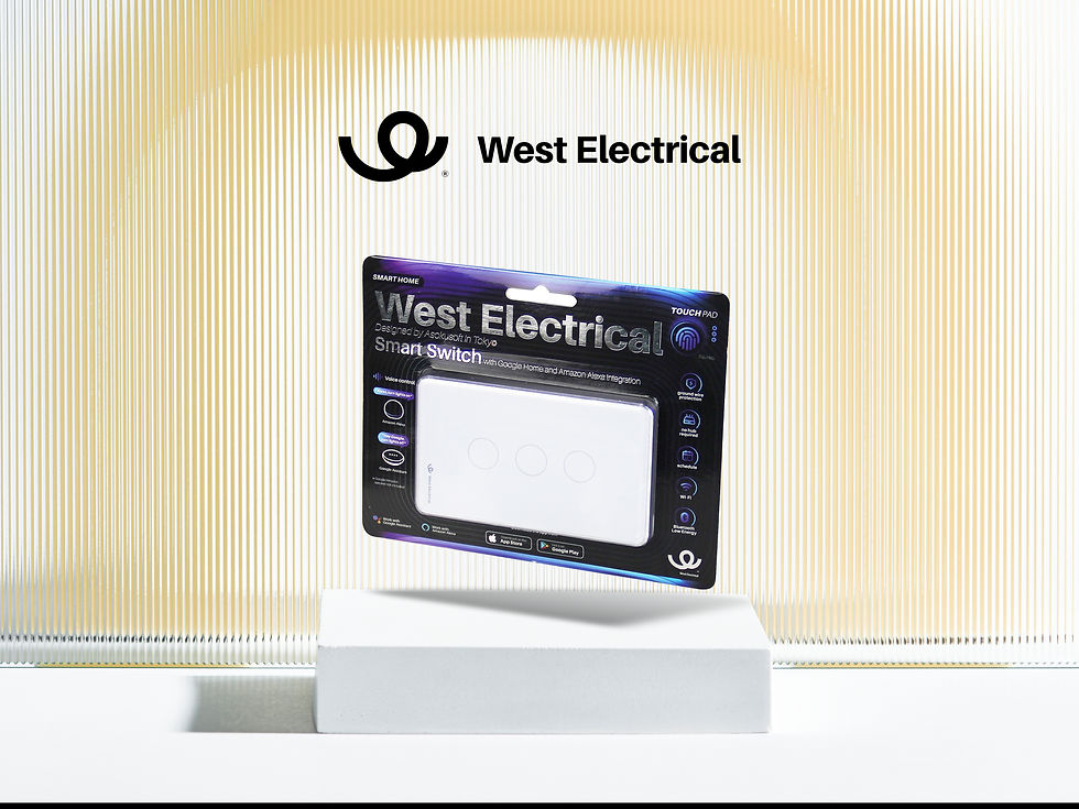 Thumbnail: West Electrical Smart Switch - 3 Gang
