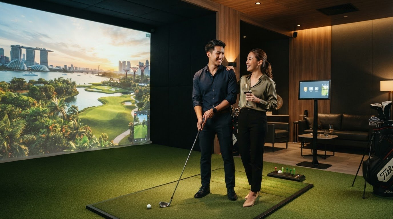 Date Night Ideas for a Golf Simulator, from First Dates to Famous Courses