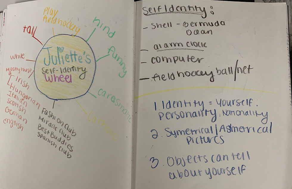 1st Exercise - Self Identity Wheel