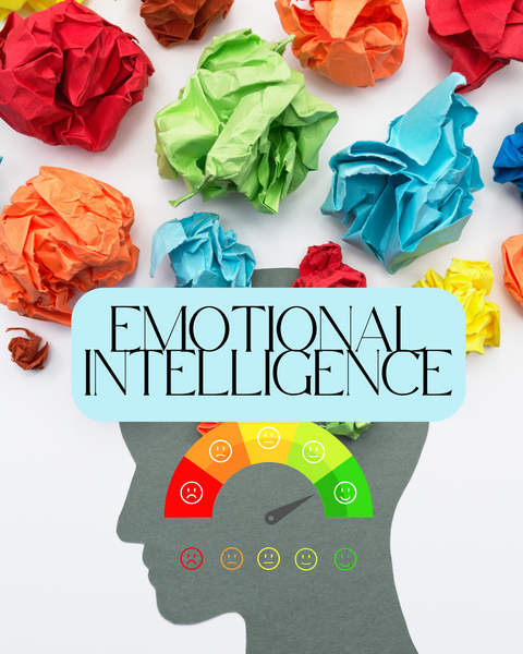a sign that says emotional intelligence on it