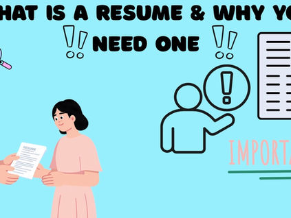 What Is a Resume & Why You Need One