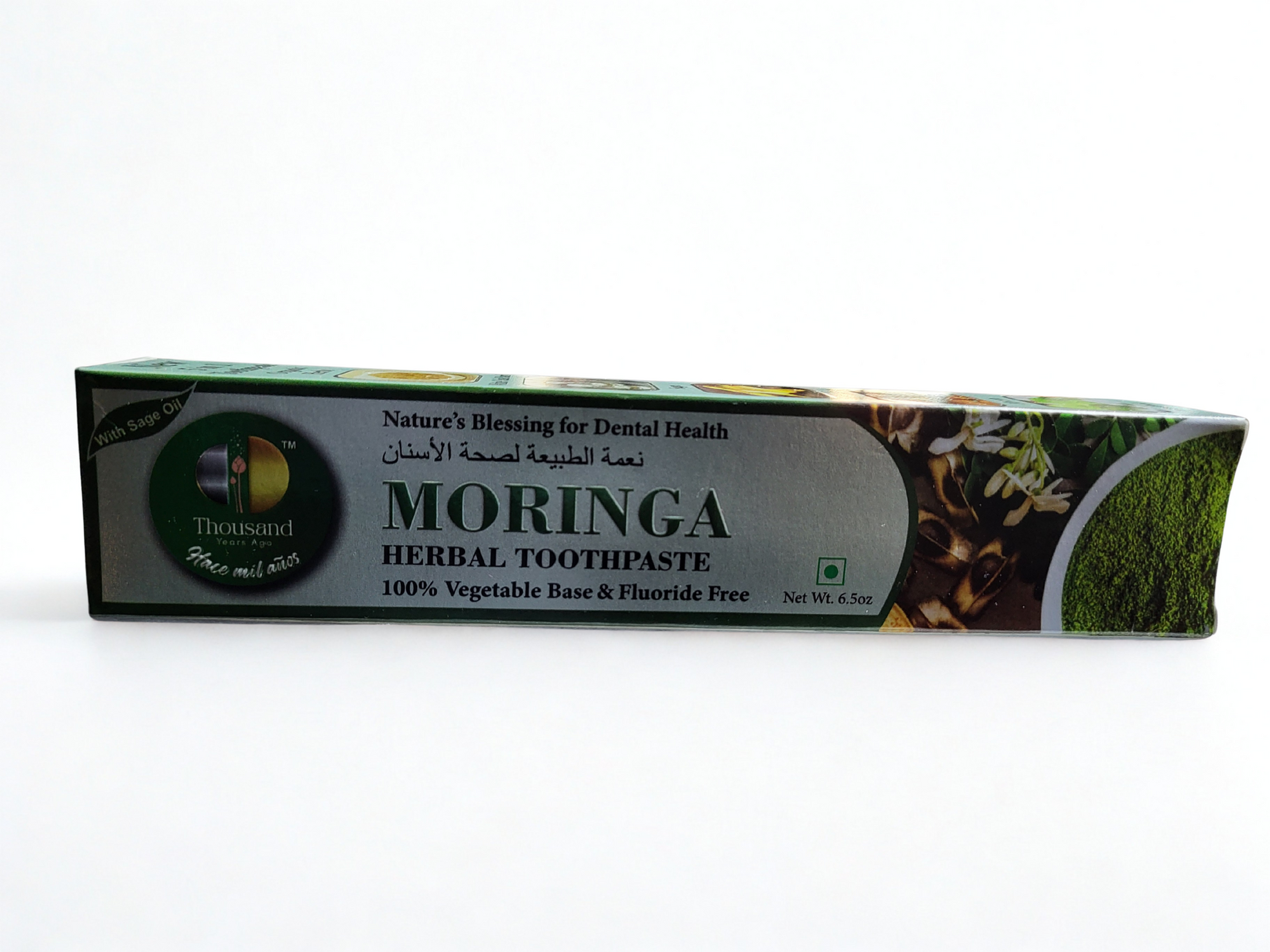 5 In 1 Moringa Herbal, Toothpaste 6.5oz