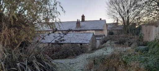 Berwick Cottages in winter