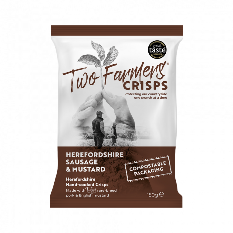 Two Farmers Crisps Herefordshire Sausage & Mustard 150g