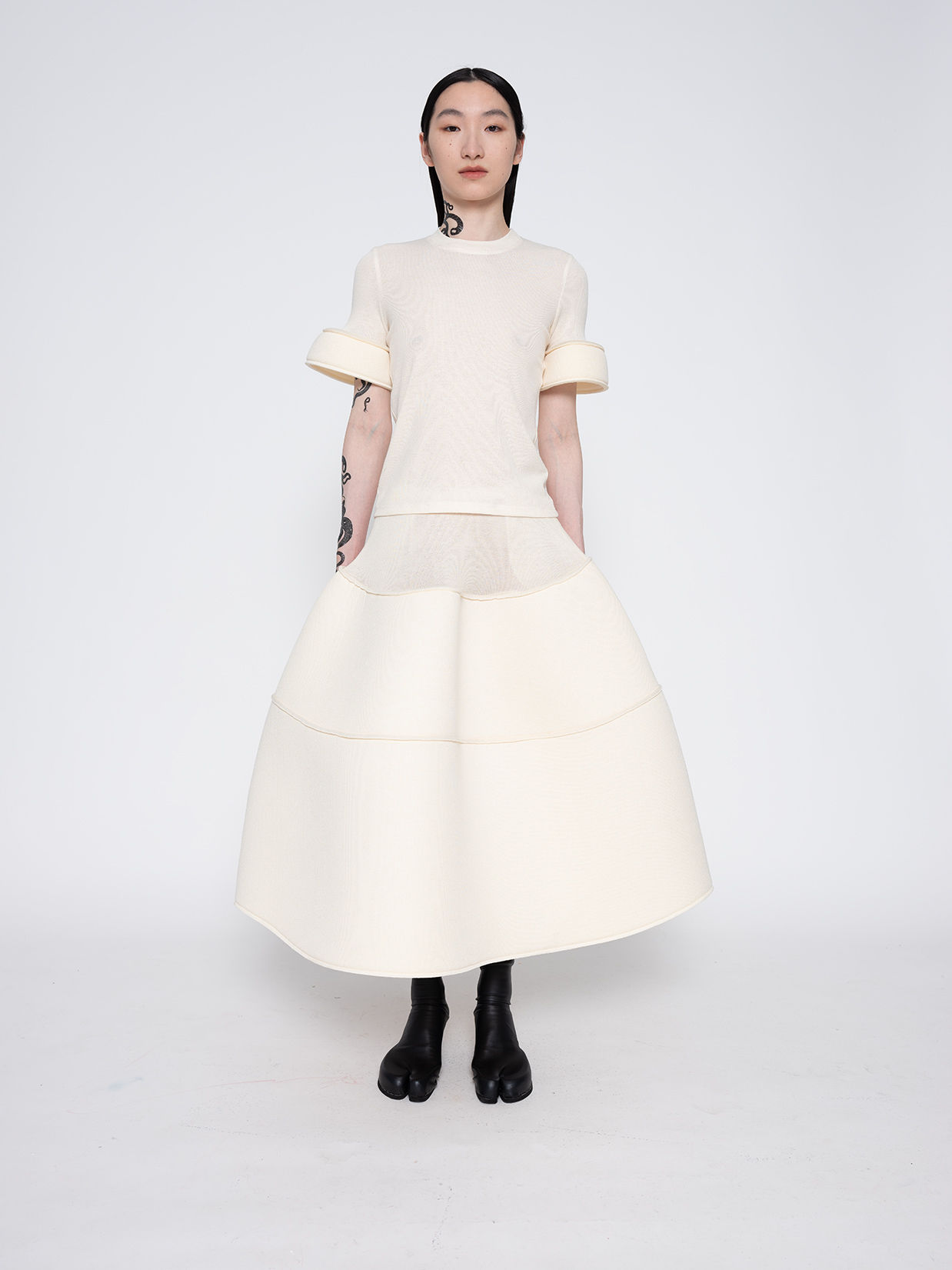 FOAMY VOLUME SKIRT - IVORY