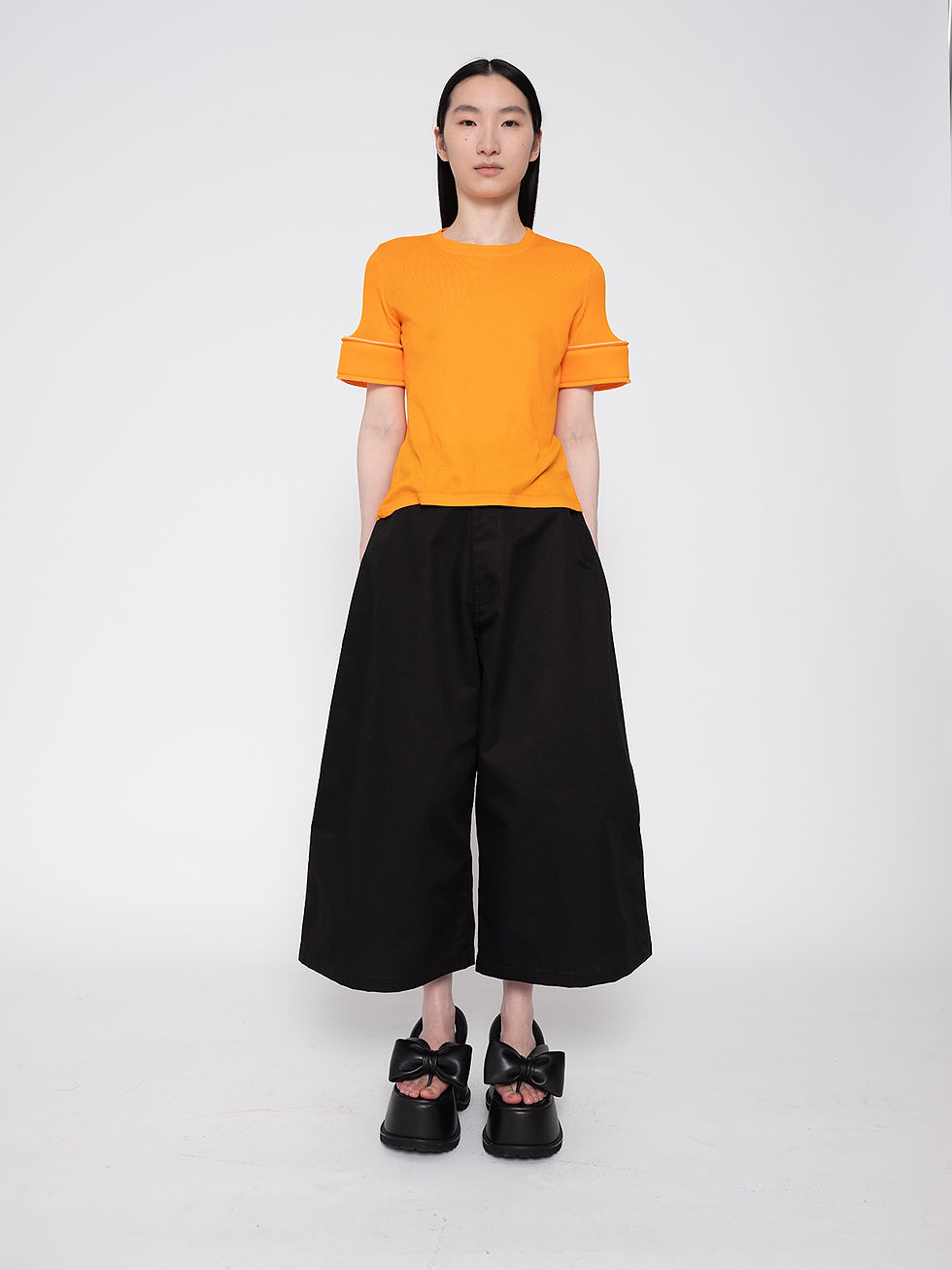Thumbnail: WIDE LEG CULOTTE - BLACK