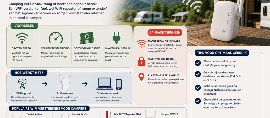 WiFi versterkers op campings: werken ze echt?