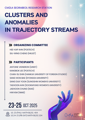 [2025.10.23.-10.25. CM2LA Seorabeol Research Station] CLUSTERS AND ANOMALIES IN TRAJECTORY STREAMS